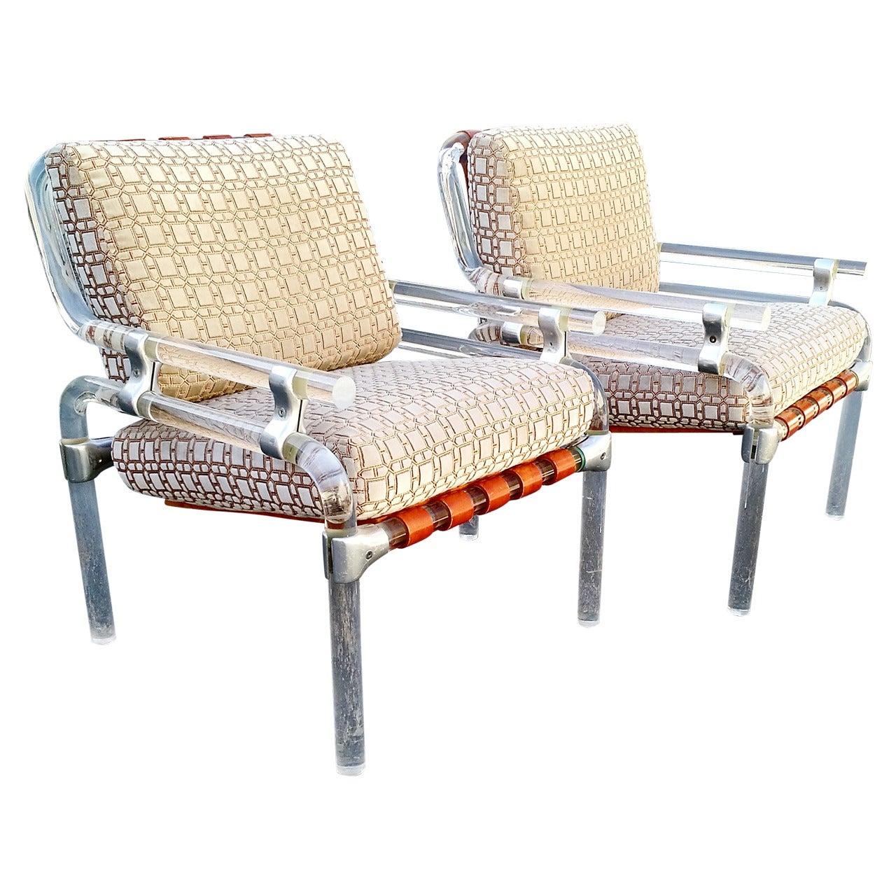 Lucite Sculpture Lounge Chairs by Jeff Messerschmidt circa 1970s