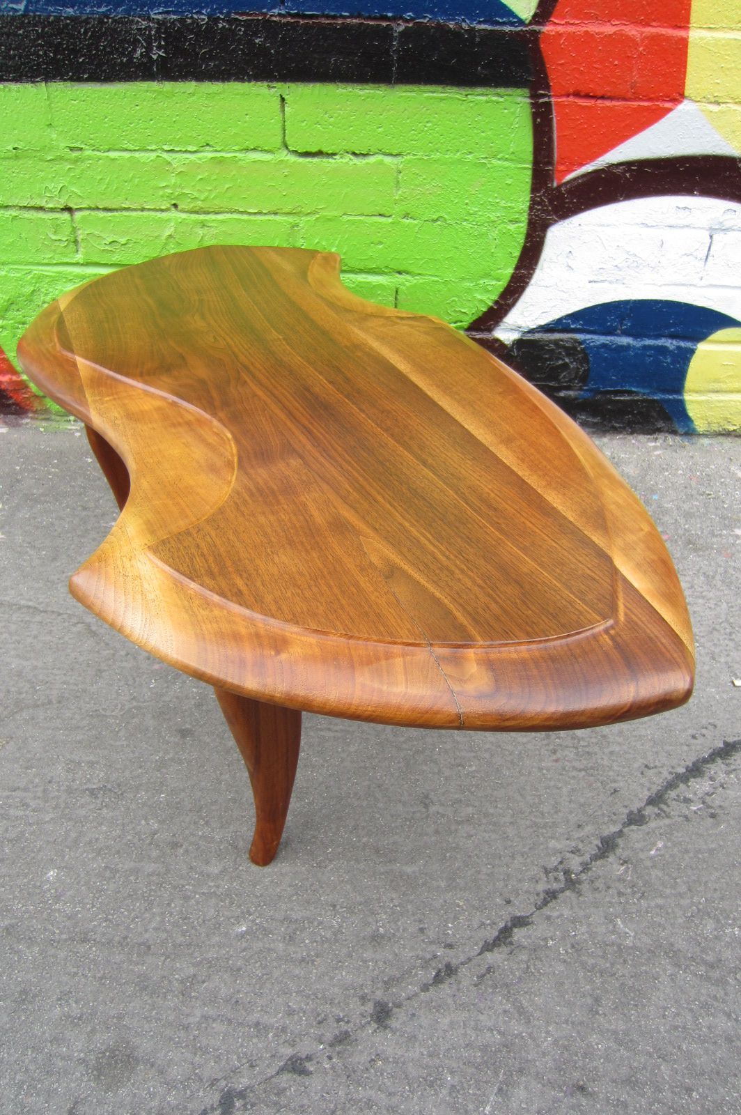 MidCentury Modern Biomorphic Sculpture Coffee Table by Ray Leach