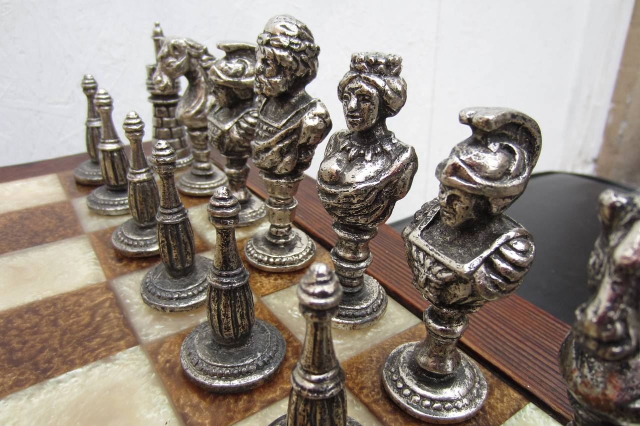 mid century modern chess table