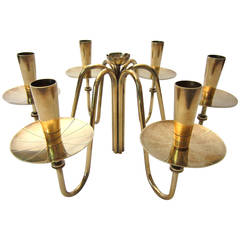 Hollywood Regency Mid-Century Tommi Parzinger Design Brass Candelabra