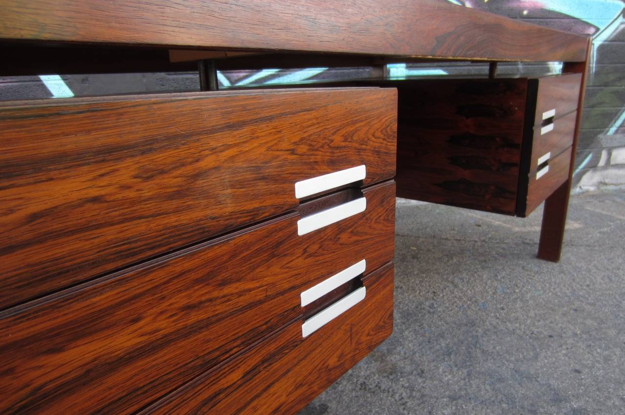Mid-20th Century Mid-Century Danish Modern Rosewood Desk by Dyrlund of Denmark