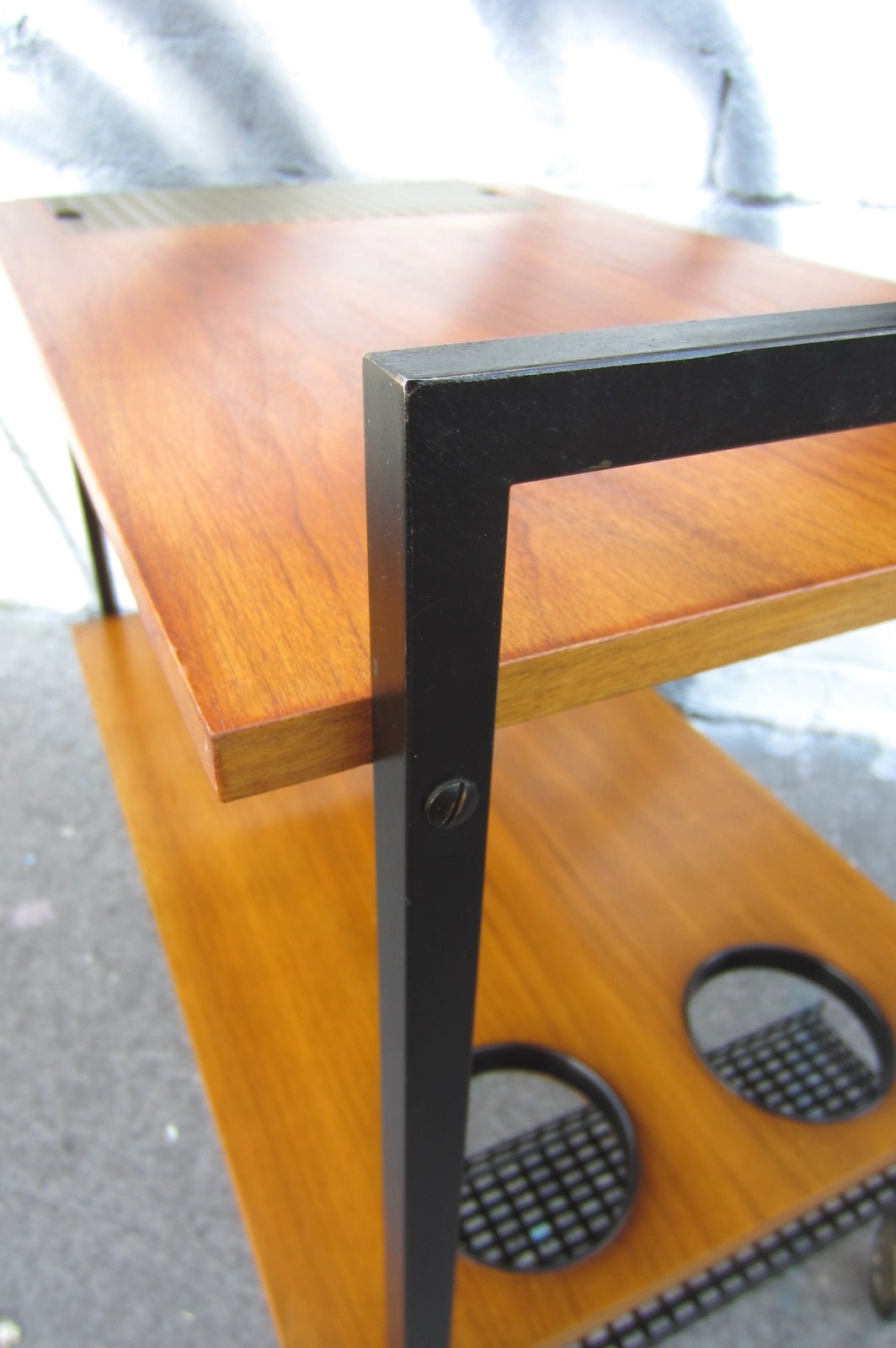 Mid-20th Century Mid-Century Modern Bar Serving Cart in the Style of George Nelson