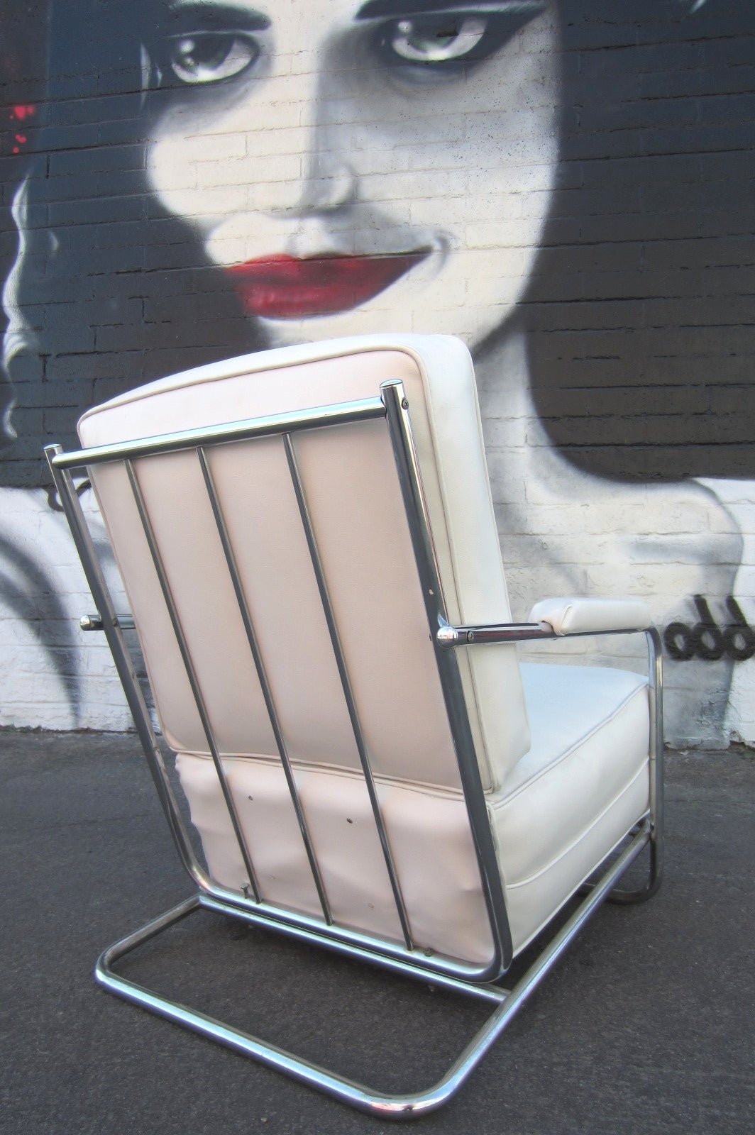 Art Deco Chrome Tube Lounge Chair By Gilbert Rohde For Troy