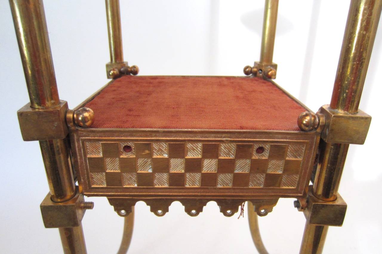 Attributed Charles Parker Aesthetic Victorian Bronze Pedestal Table, 1880s at 1stDibs