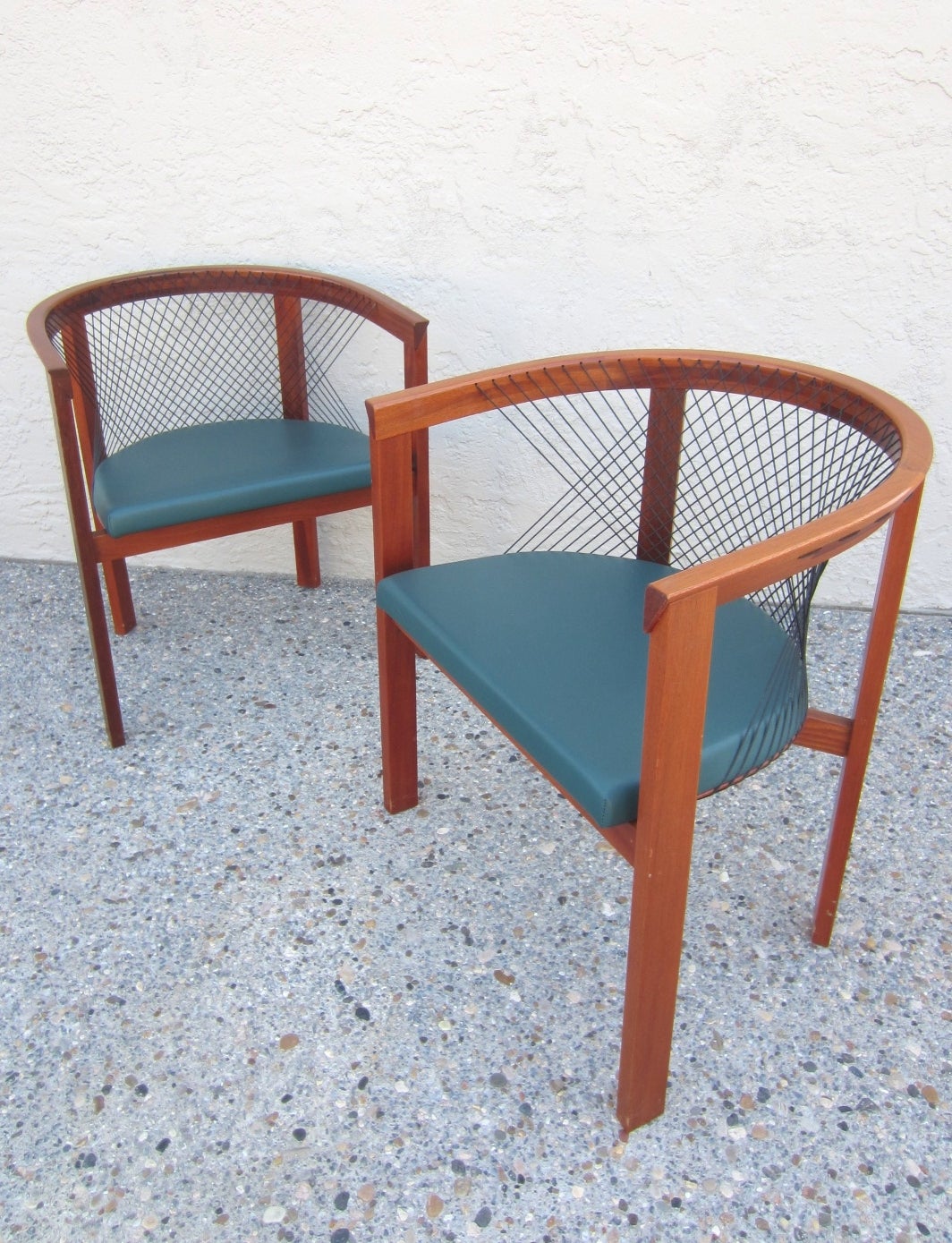 Late 20th Century Mid-Century Danish Modern Niels Jorgen String Armchairs