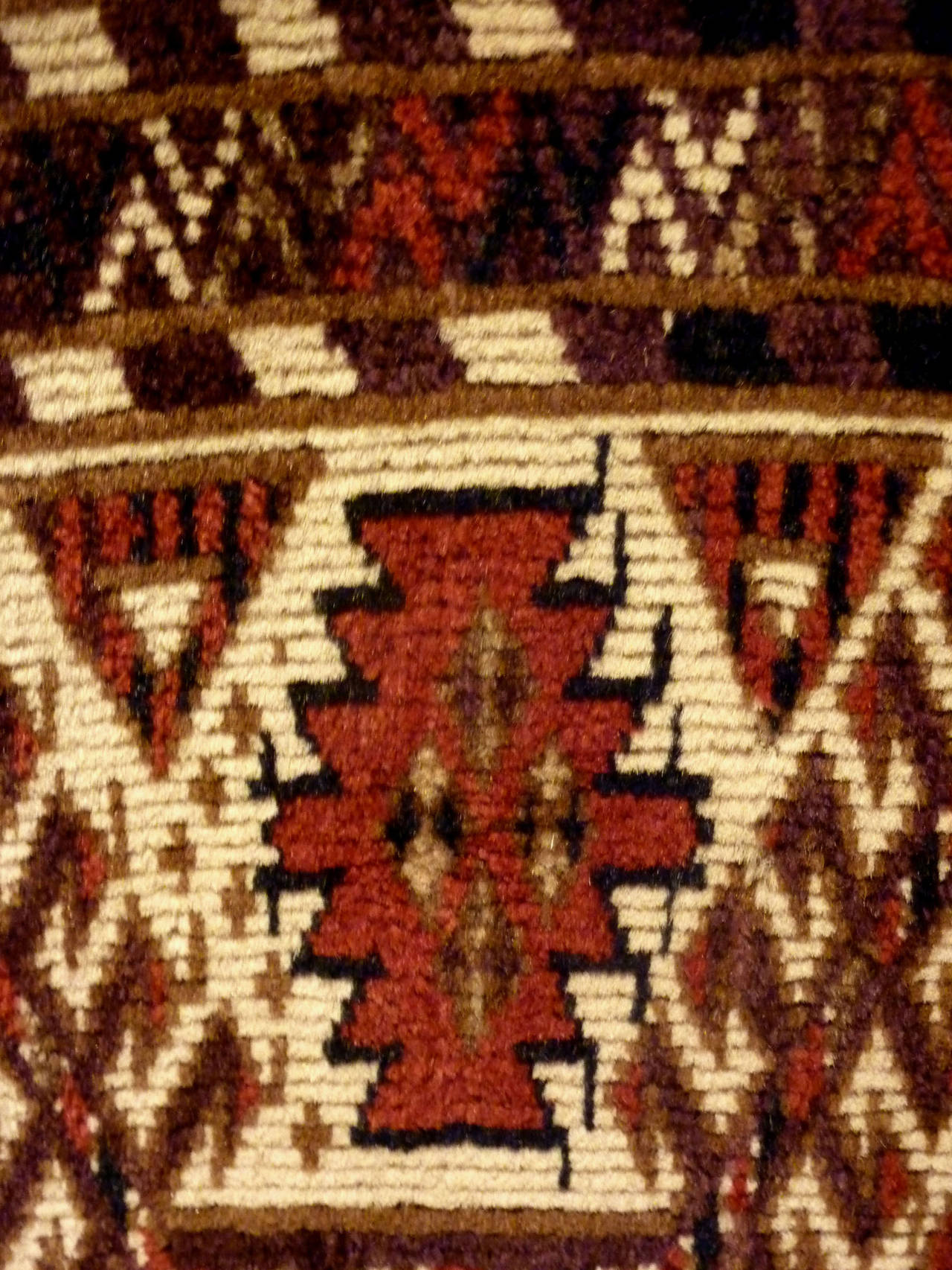 Central Asian Antique Central Asia Tribal Yomut Rug