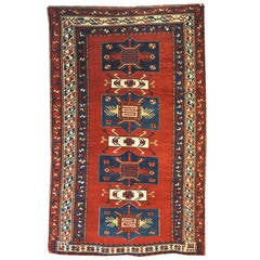 Antique Caucasian TOTEM Bordjalu-Kazak Carpet