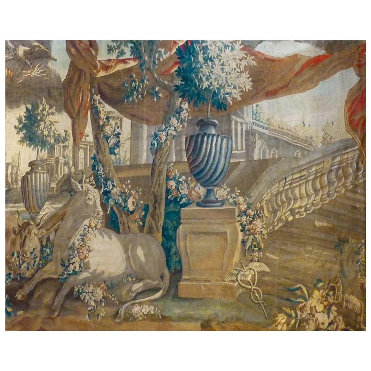 'Io and Zeus' Flemish Tapestry, Brussels 18th Century