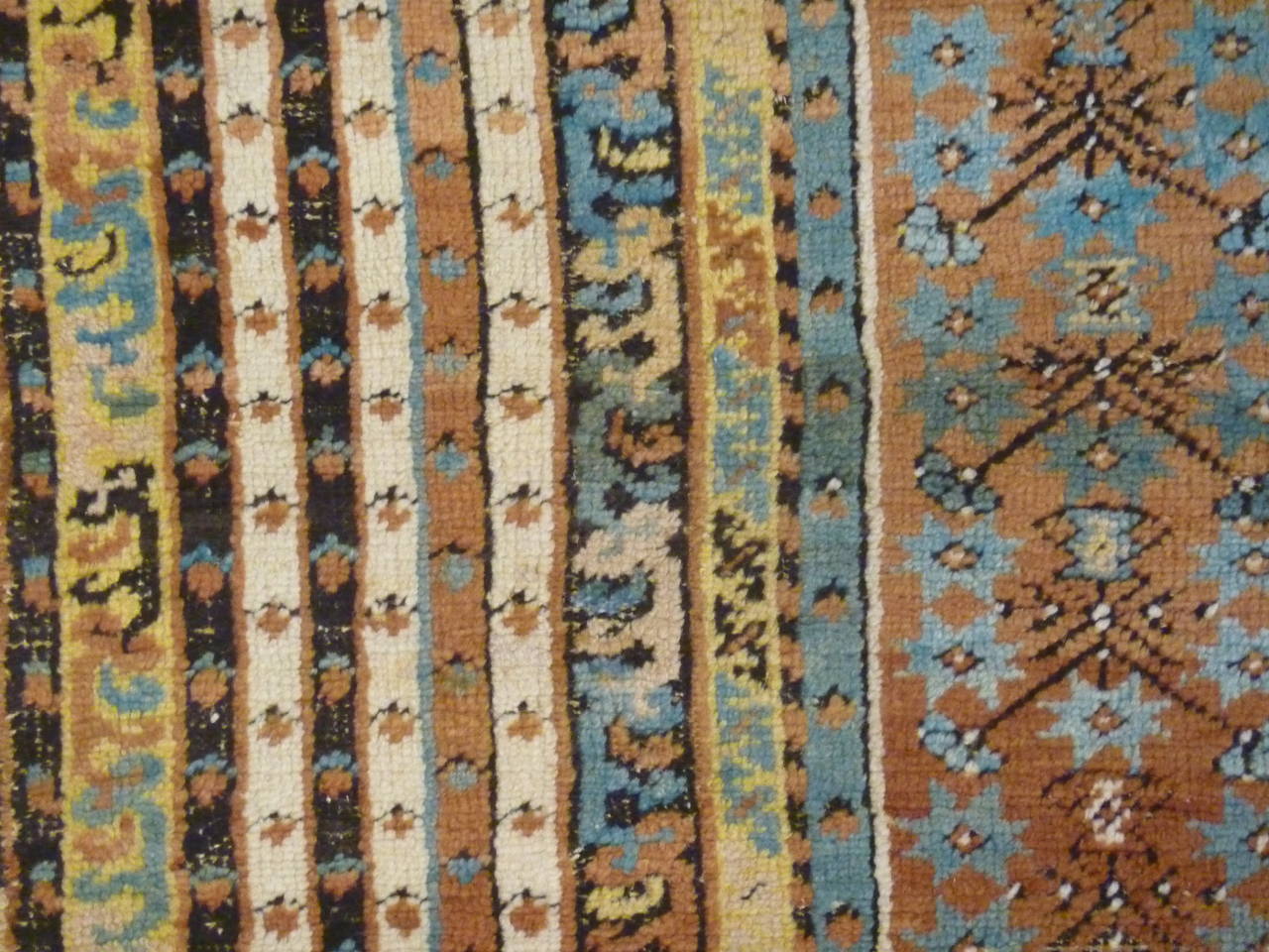 18th Century Golden Turquoise Koula Carpet 3