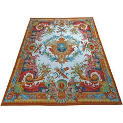 Grand tapis précieux de style Louis XV