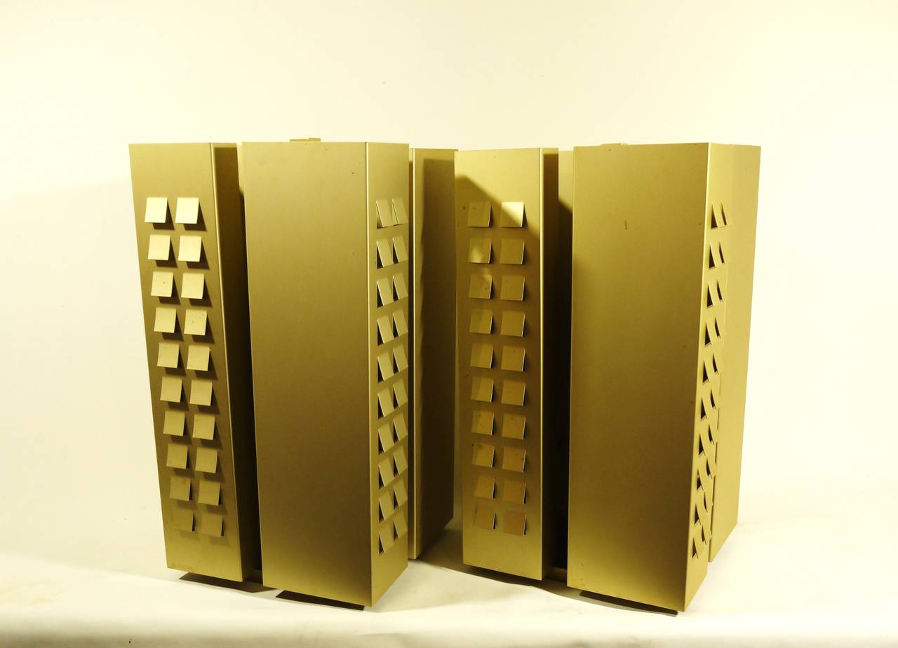 Pair of Siesta Gilt Lamps by M. L. Komulainen for Raak