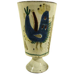 Bird Decor Vase by Gustave Reynaud