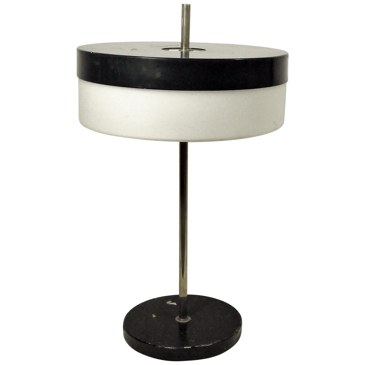 Black and White Table Lamp by Stilux For Sale