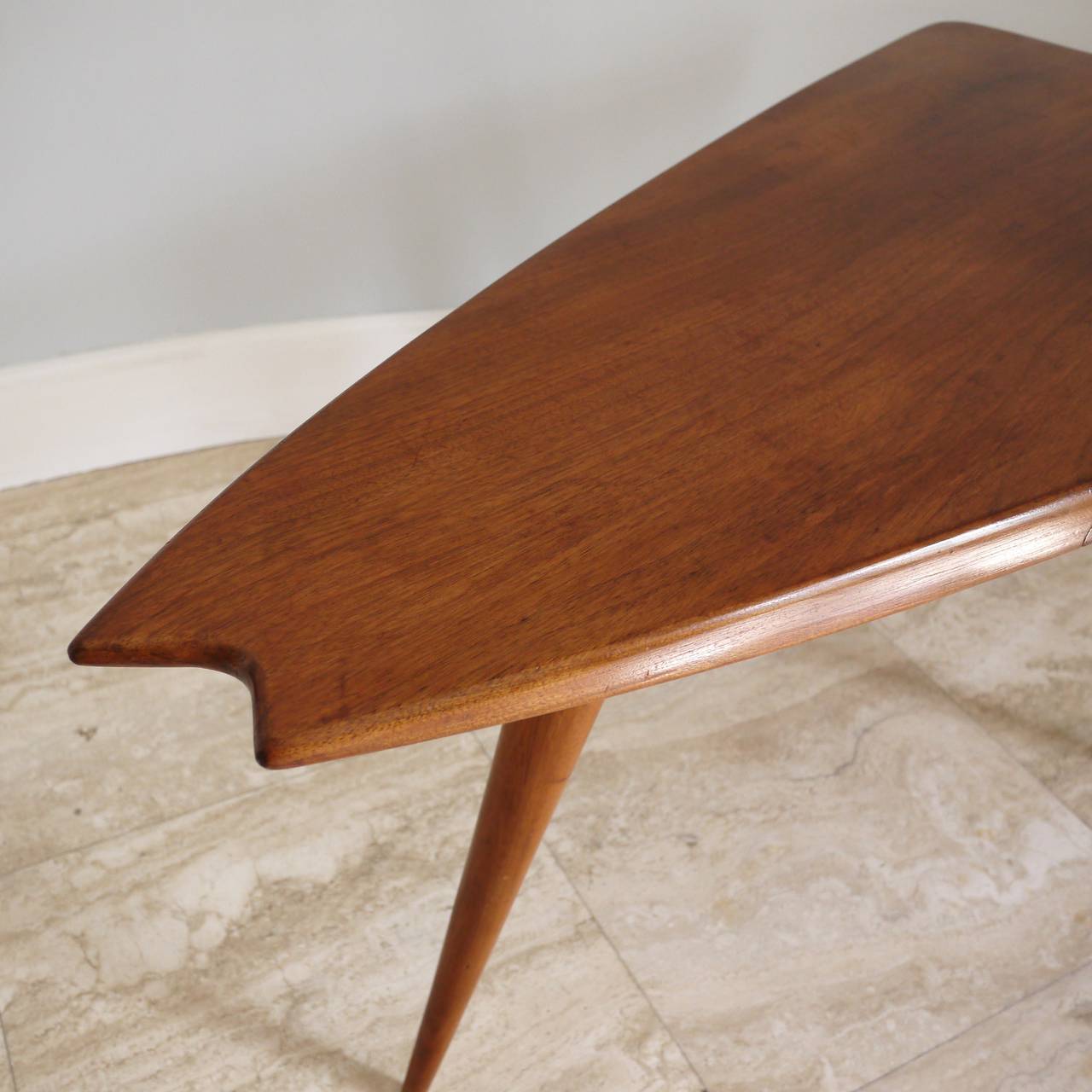 Mid-20th Century Rare Mohagany Side Table by Pierre Cruège For Sale
