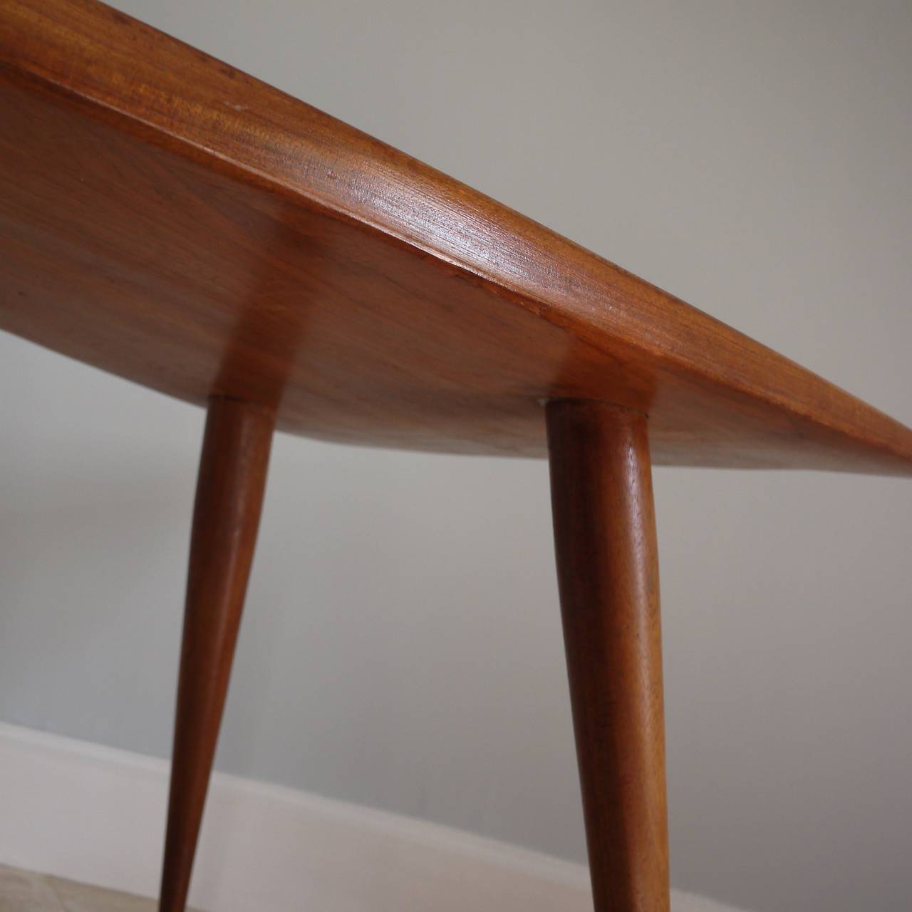 Rare Mohagany Side Table by Pierre Cruège For Sale 2