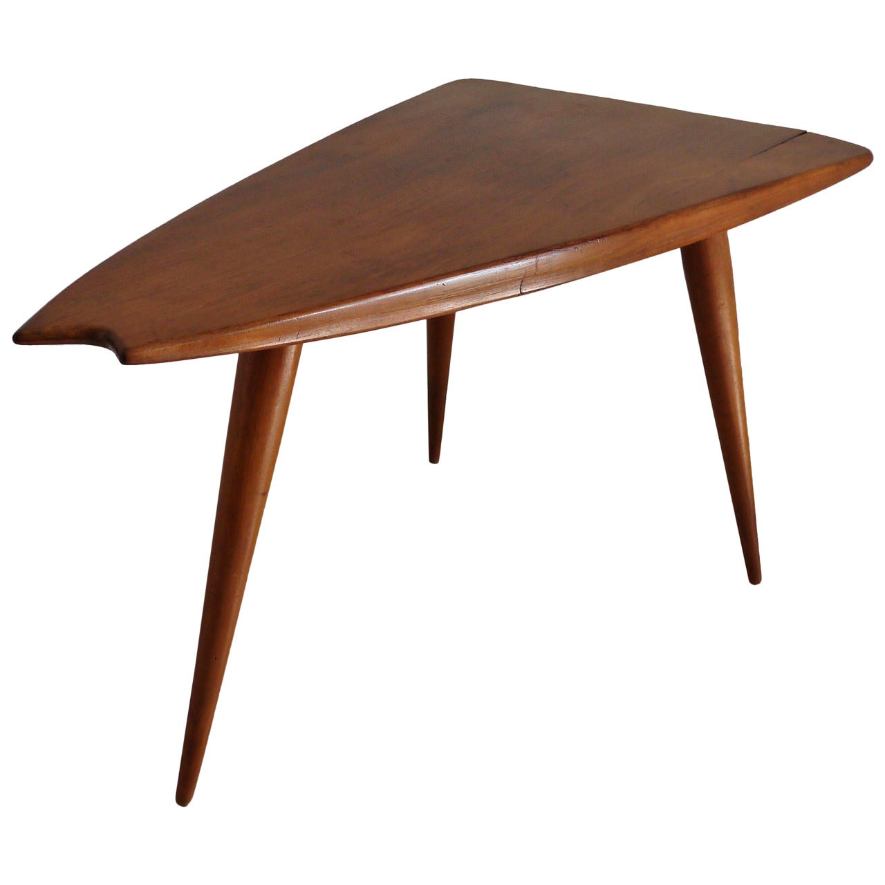 Rare Mohagany Side Table by Pierre Cruège For Sale