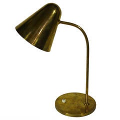 French Brass Desk Lamp