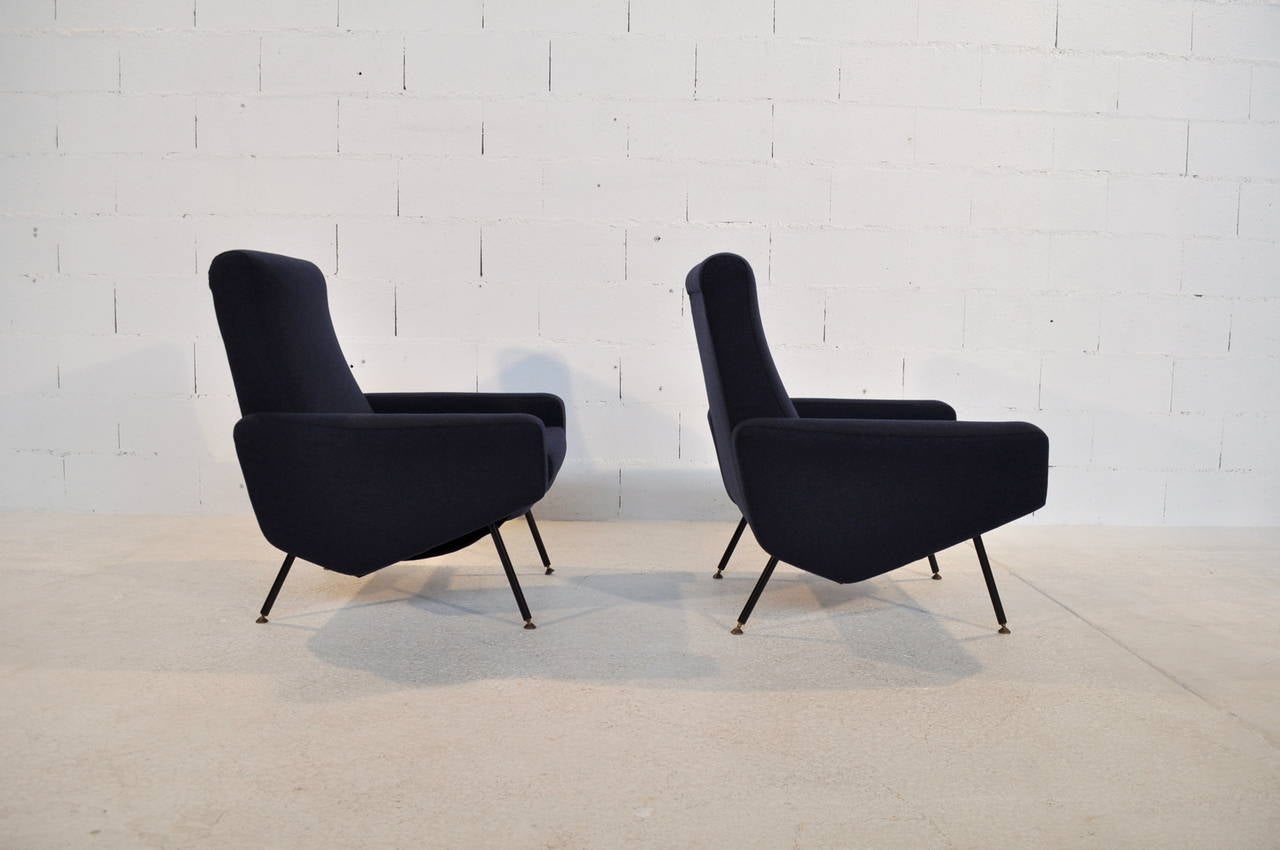 French Pair of Troïka Model Armchairs for Airborne France