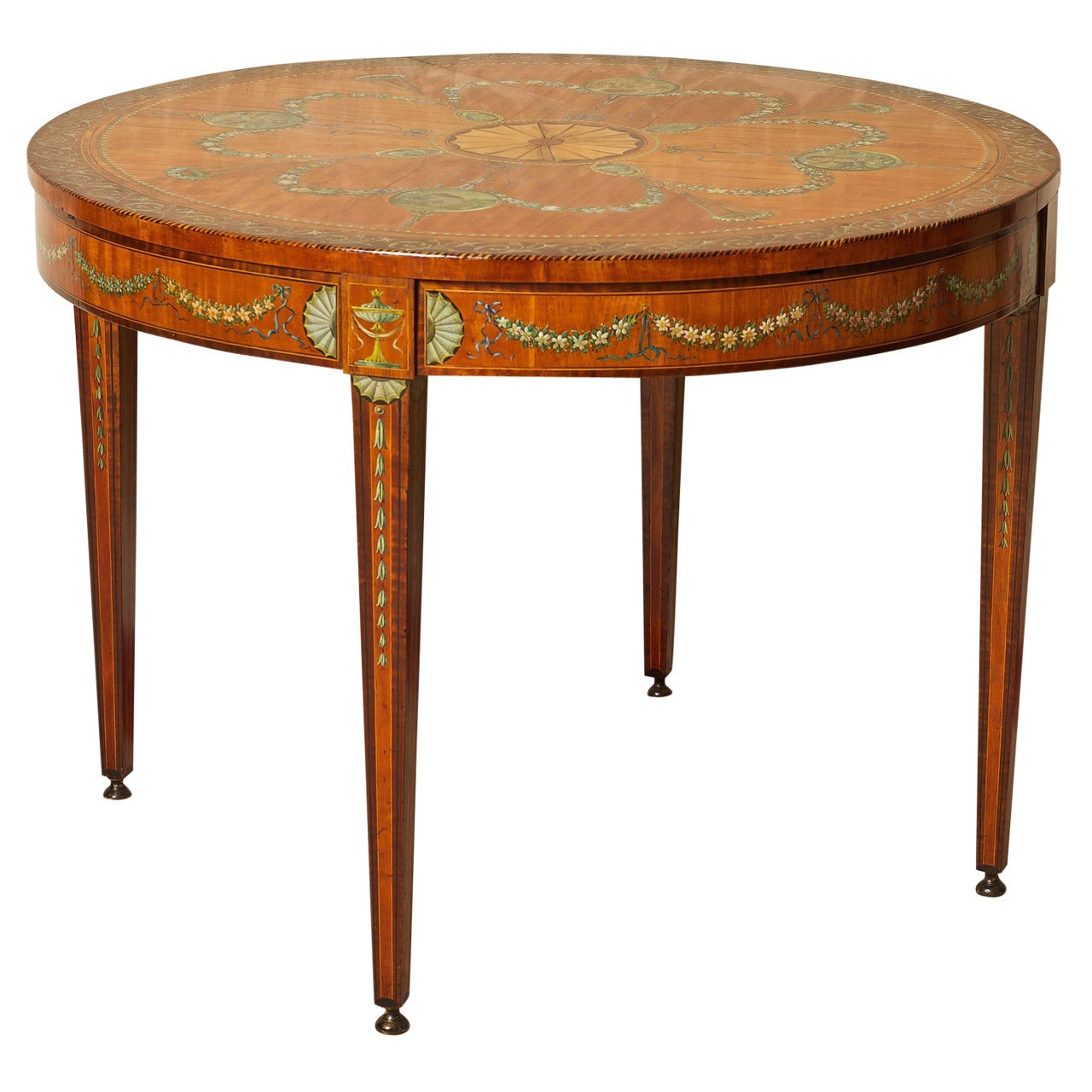Edwardian Satinwood Table For Sale