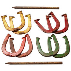 Antique American Horse Shoe Game