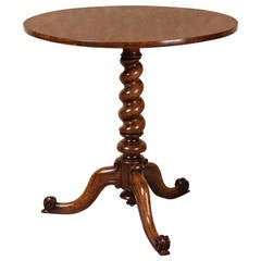 Victorian Rosewood Tripod Pedestal Table