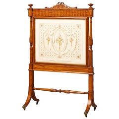 Antique Fire Screen