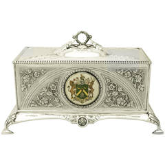 Sterling Silver Jewellery Casket - Antique George VI