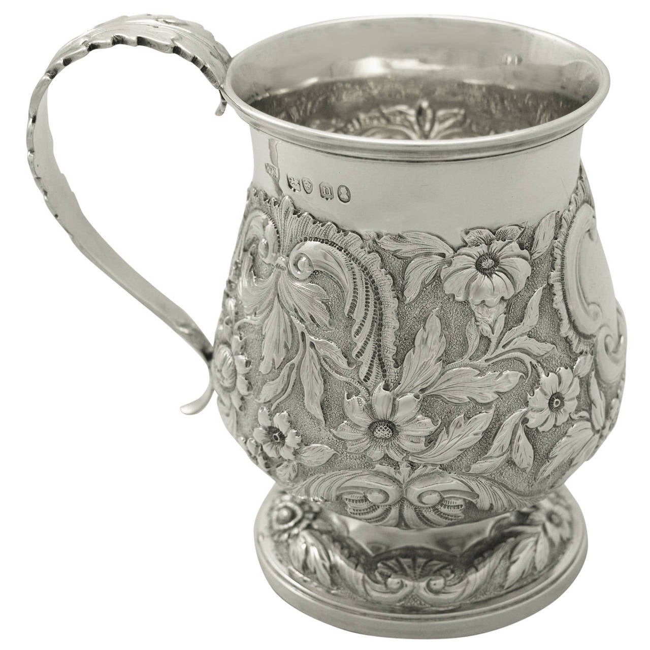 Sterling Silver Christening Mug, Antique IV For Sale at 1stdibs