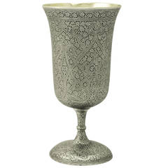 Indian Sterling Silver Goblet - Antique Circa 1880