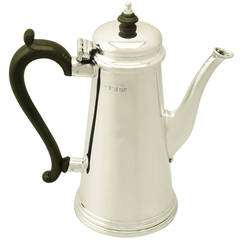 Sterling Silver Coffee Pot - George I Style - Vintage Elizabeth II 10