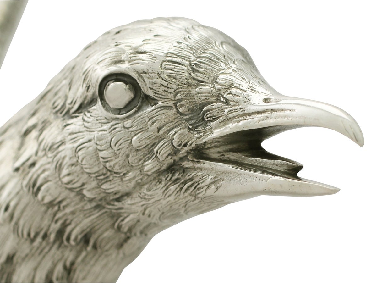 German Silver Table Gulls - Antique Circa 1900 2