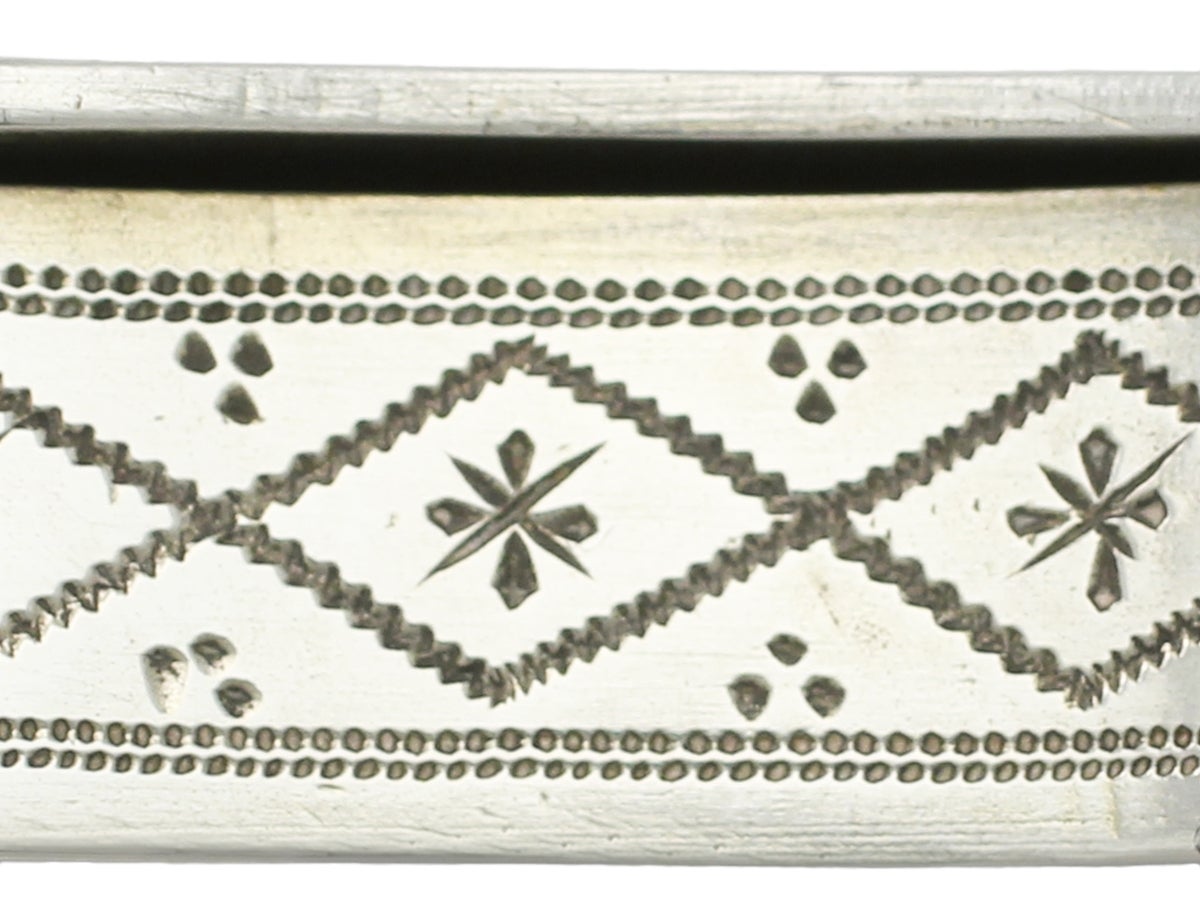 Mid-19th Century Antique Belgian Silver and Enamel Vesta Box, circa 1868