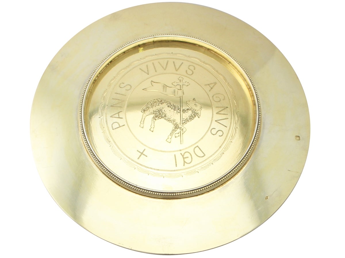 communion chalice and paten