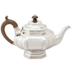 Sterling Silver Teapot, Antique George V