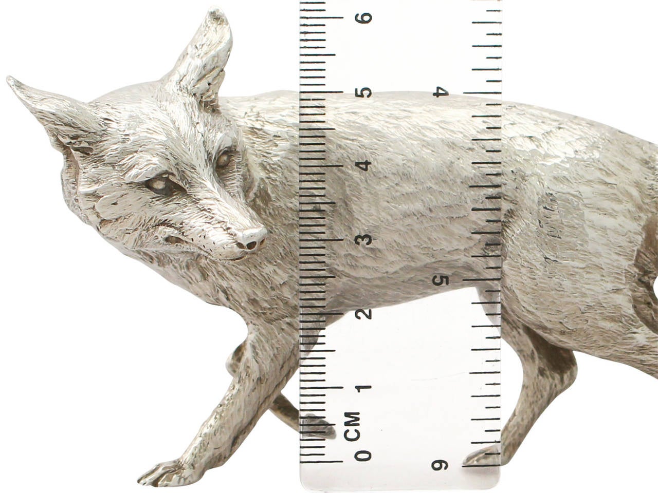 Contemporary Sterling Silver Model of a Fox 2