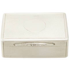 Sterling Silver Table Snuff Box - Antique Victorian 12
