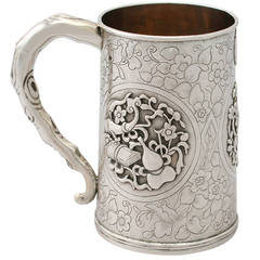 Chinese Export Silver Mug, Antique, circa 1850 12