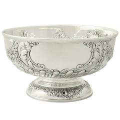 Sterling Silver Presentation Bowl - Antique Edwardian