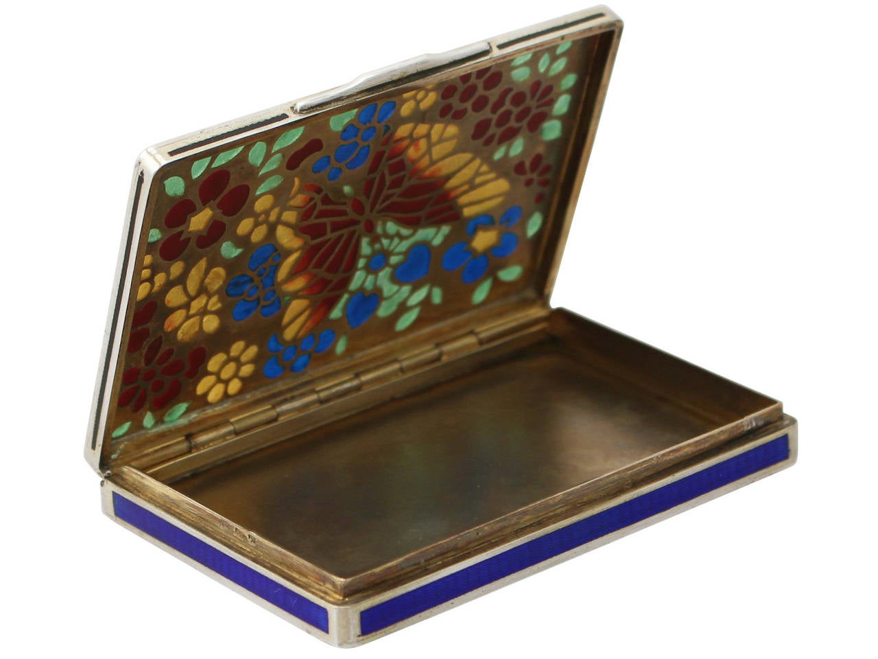 Other 1940s Austrian Silver and Plique-à-Jour Box
