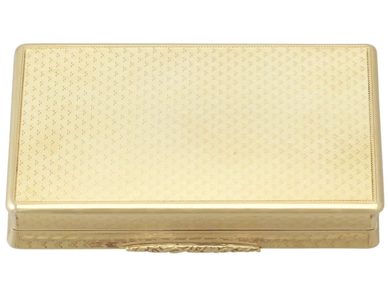 French 18k Yellow Gold Snuff Box - Antique Circa 1825