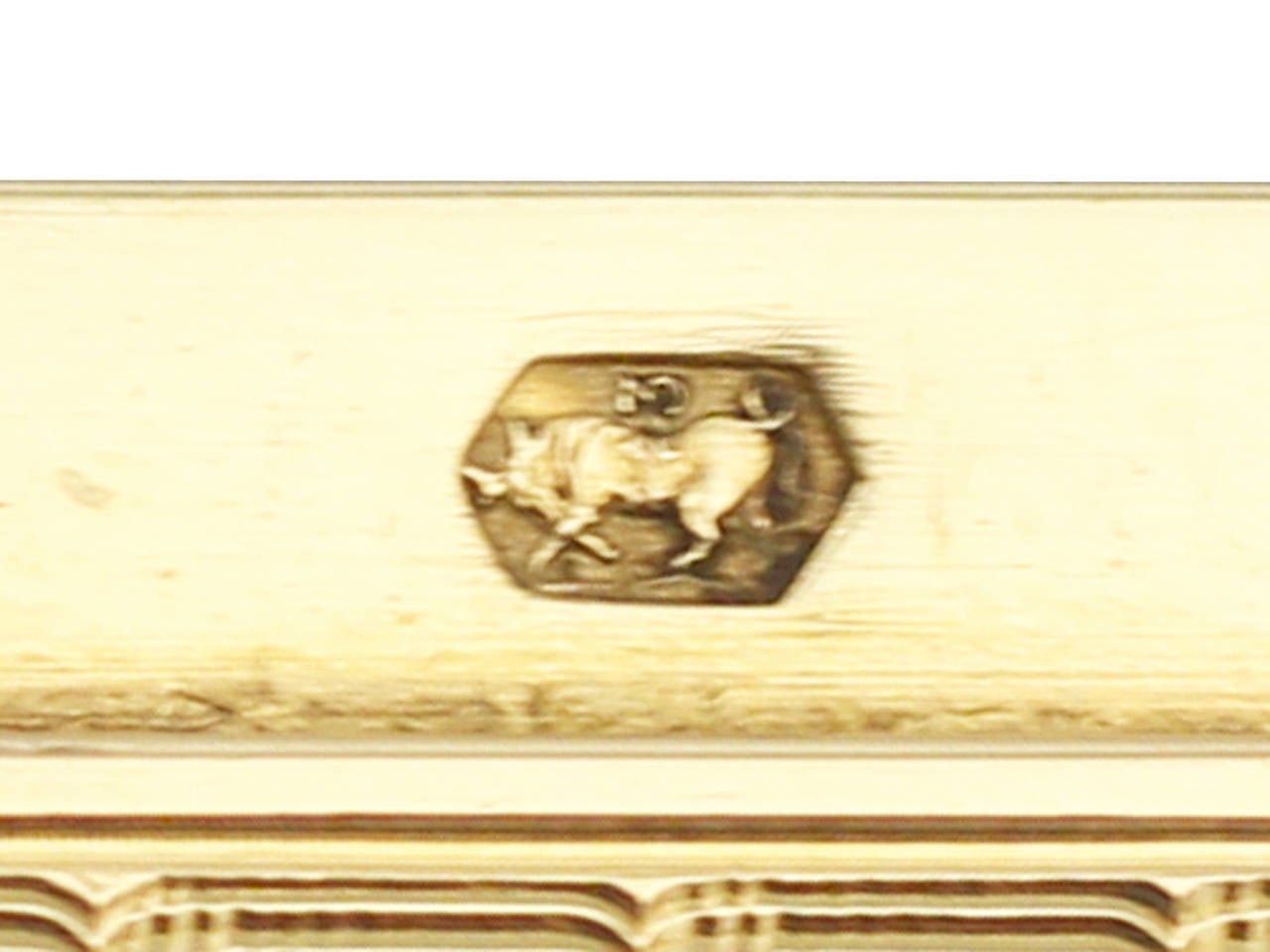 French 18k Yellow Gold Snuff Box - Antique Circa 1825 2