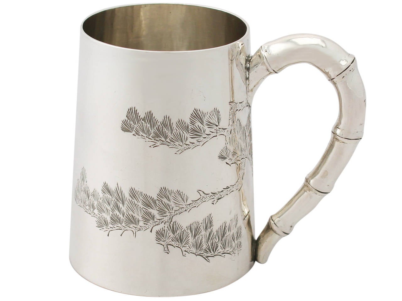 Antique Chinese Export Silver Christening Mug, circa 1860 In Excellent Condition In Jesmond, Newcastle Upon Tyne