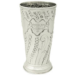 Sterling Silver Vase, Antique Victorian 2