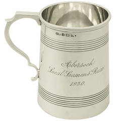 Sterling Silver Pint Mug, Antique George V 6