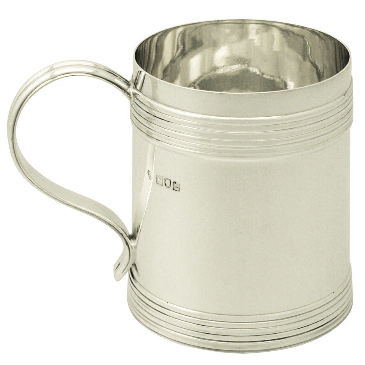 Sterling Silver Pint Mug, Antique George V