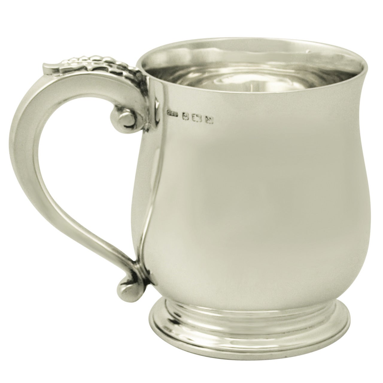 Sterling Silver Pint Mug, Antique George VI