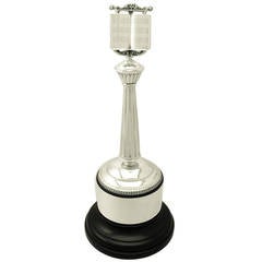 Sterling Silver Music Stand Trophy - Vintage George VI 8