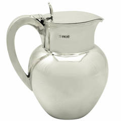 Sterling Silver Beer or Cordial Jug, Antique Victorian 12