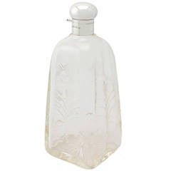 Cut-Glass and Sterling-Silver-Mounted Decanter, Antique, George V 2