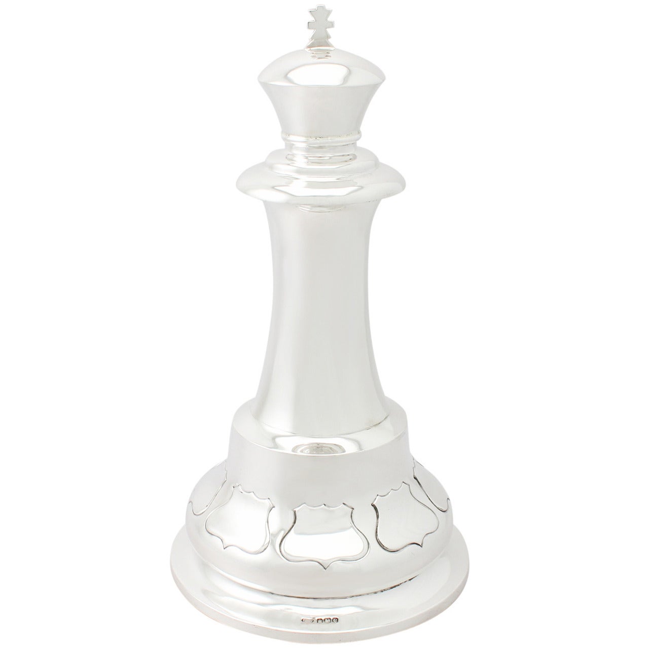 Sterling Silver Presentation Chess Trophy /Gentleman’s Desk Paperweight- Antique